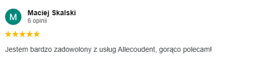 Opinia google Allecoudent